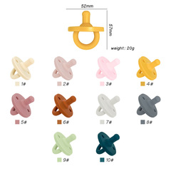 Baby anti-buck tooth pacifier, sleeping type, anti-colic, soft and comforting silicone pacifier, baby storage box