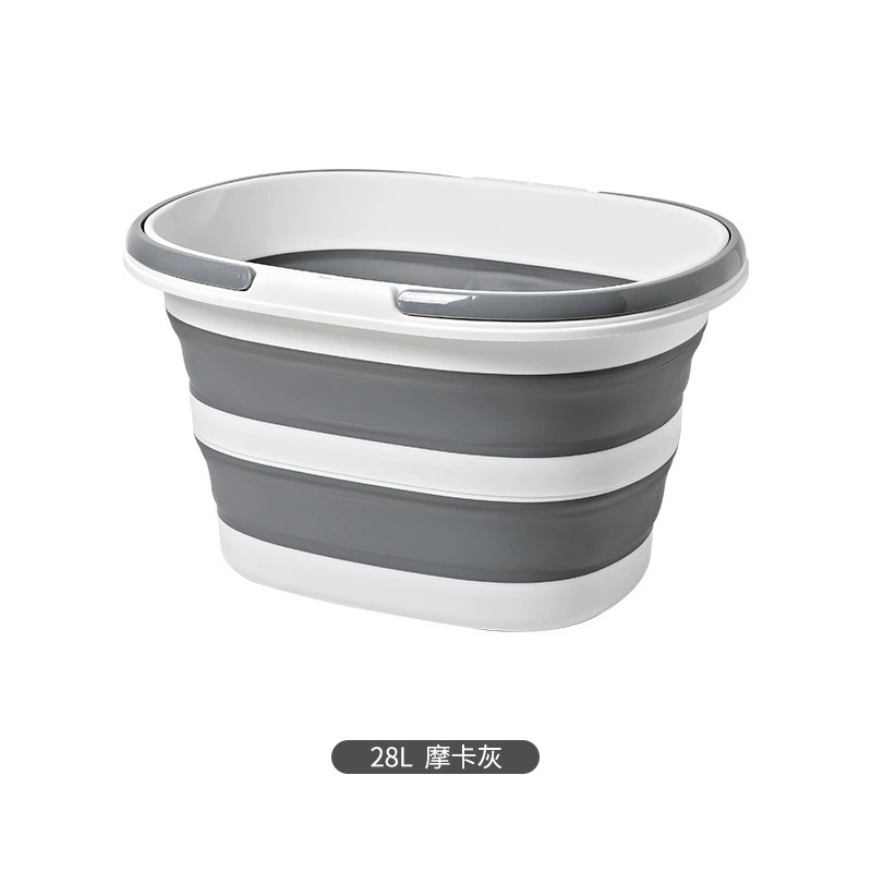 Folding handheld laundry basket, restaurant car for camping, storage system, bucket for laundry