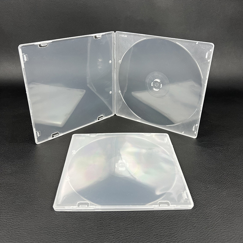 5厘DVD盒PP光盘盒超薄款带膜碟壳可插封面单片CD盒光碟方形盒收纳-阿里巴巴