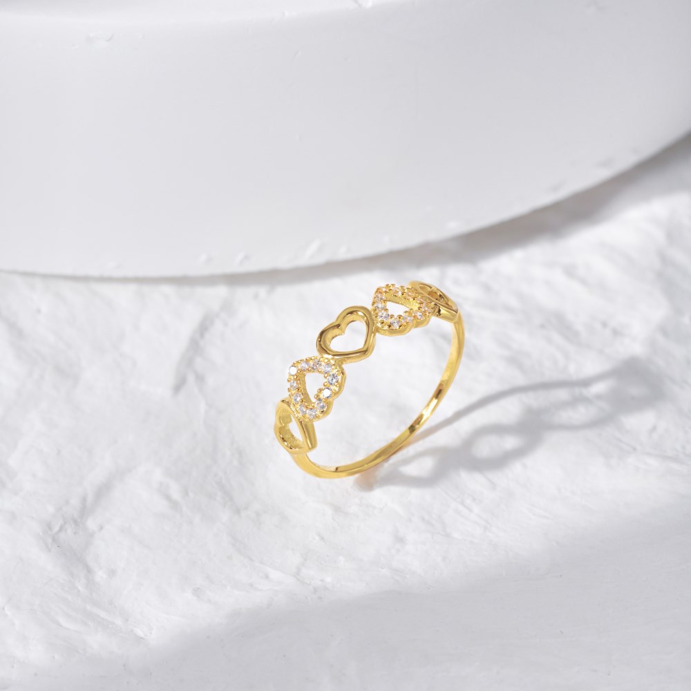 Fashion Geometric Sterling Silver Plating Zircon Rings