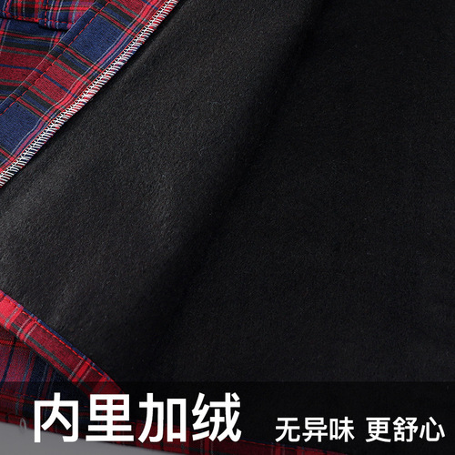 Men's Apron Kitchen Home Use New Model Work Coverall Autumn/Winter Women's Workwear Winter Fleece Thickened Korean Style
