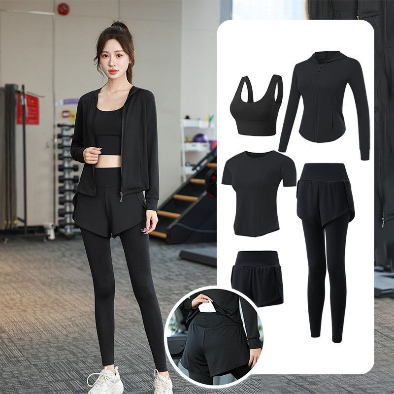 Juego de carrera para mujeres primavera y otoño principiantes de verano yoga deportivo rápido ropa seca trajes transpirables comercio exterior al por mayor