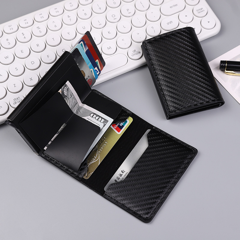 Explosiones transfronterizas bolsa de tarjetas RFID antirrobo cepillo antimagnetizante aleación de aluminio tarjeta bancaria cubierta bolsa de tarjetas metálicas fabricantes de comercio exterior