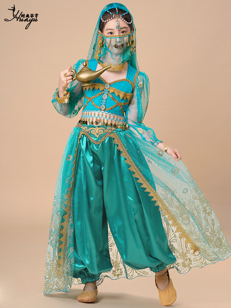 2025 Children's Indian Dance Costume Jasmine Princess Dunhuang…