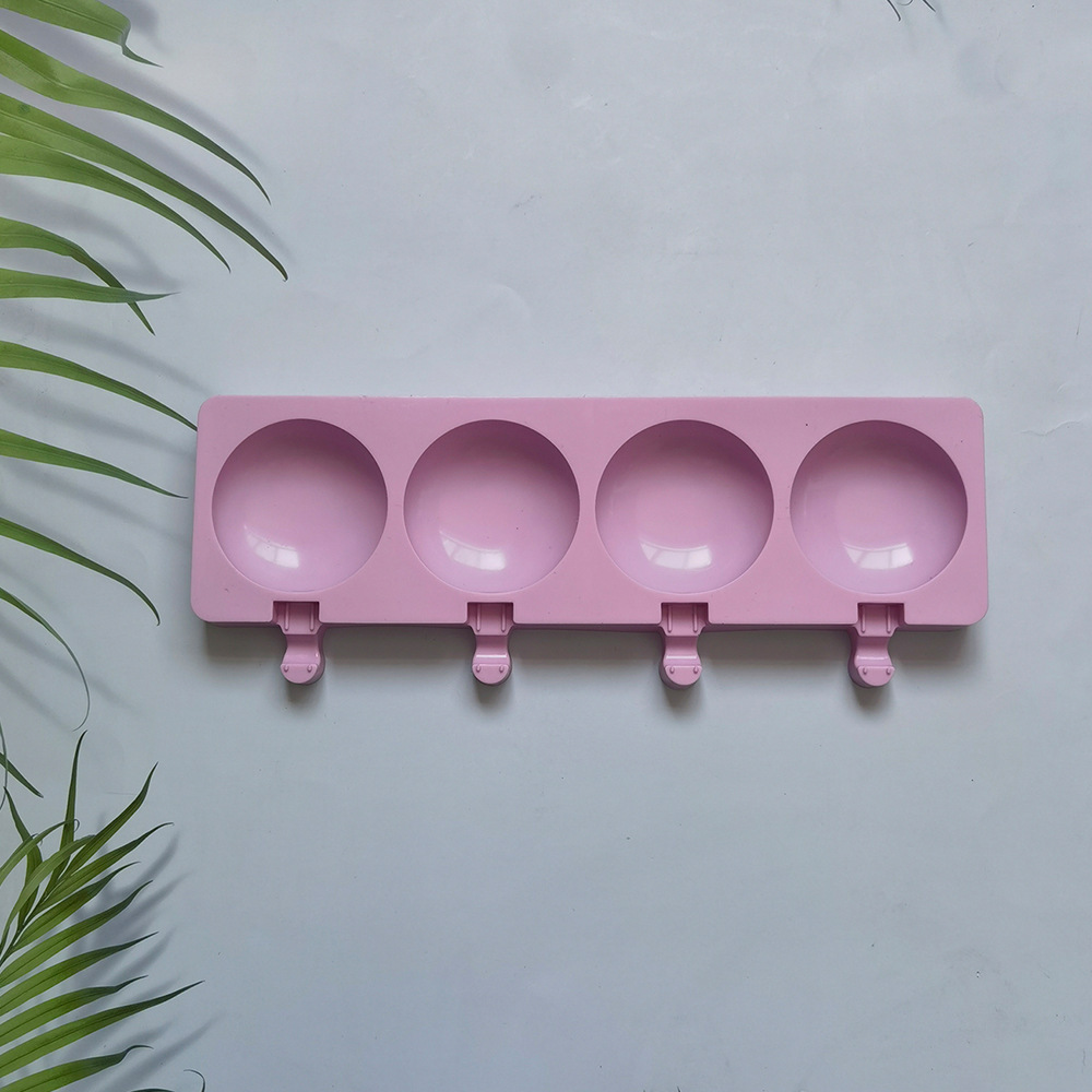 4 helados redondos 158 molde de silicona pastel helado pudín molde de postre jabón utensilios