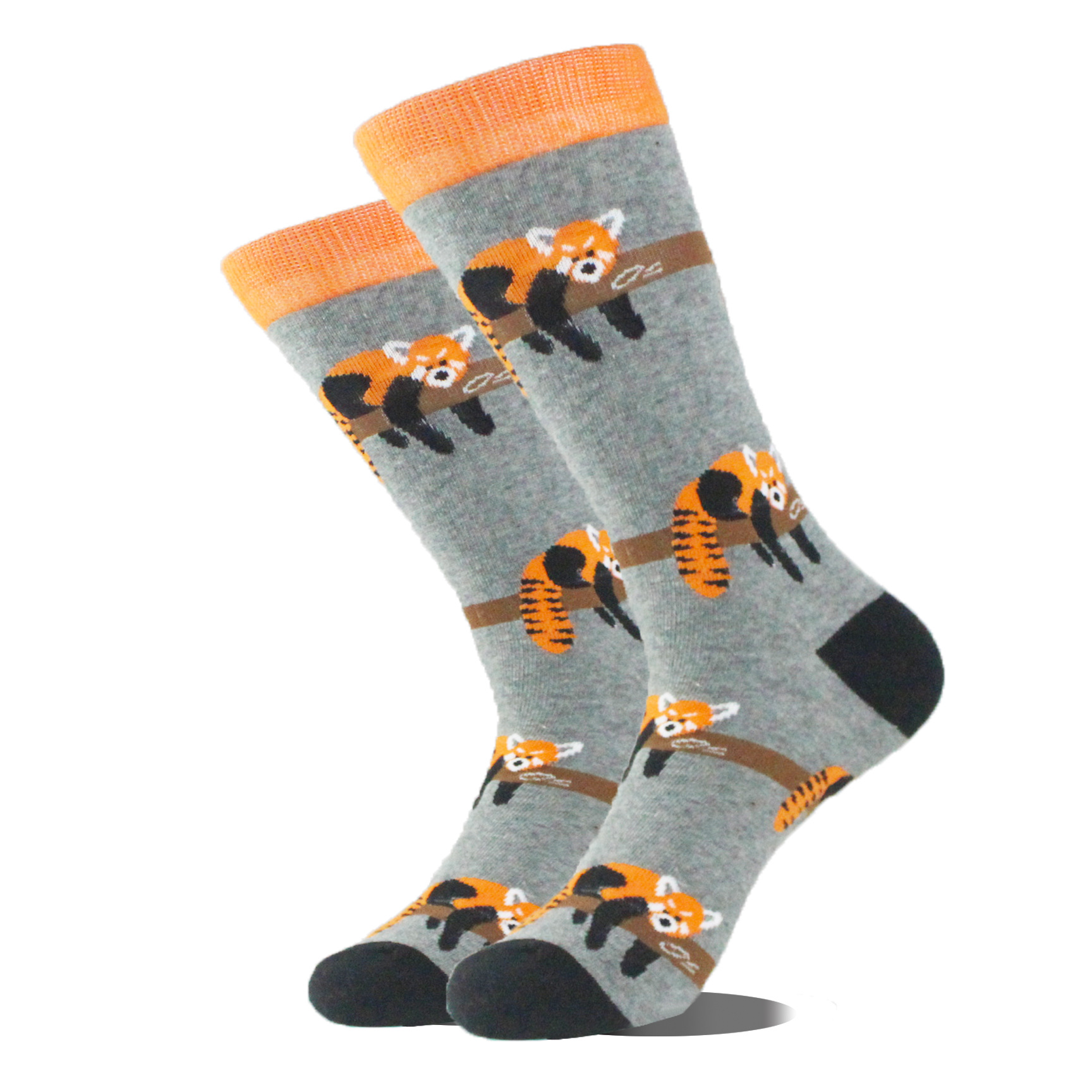 Comercio exterior calcetines de moda transfronterizos calcetines de algodón de media pantorrilla para hombres populares calcetines de moda de tema de serie de vida animal al por mayor