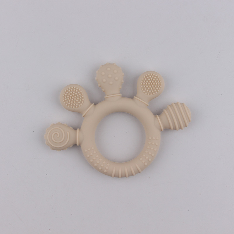 Amazon explosión material de silicona dentín de palma pequeña dientes molares resistentes a la comida mano de silicona mordida alegría tranquila campana