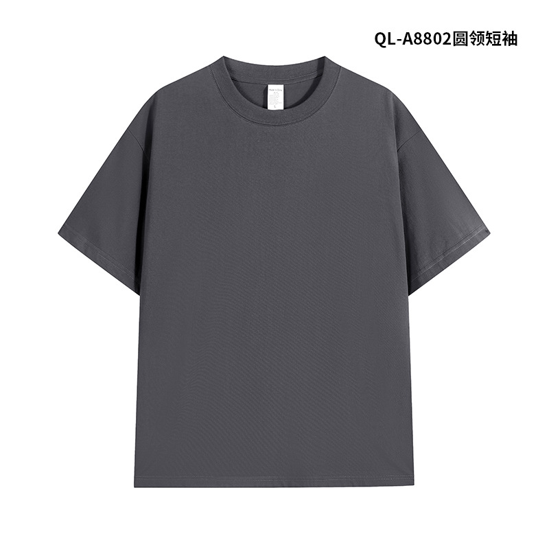 240g marca de moda de peso pesado cuello redondo de manga corta ropa de clase de construcción de grupo de algodón puro cultura camisa publicitaria ropa de trabajo ropa de trabajo camiseta personalizada