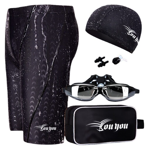 New swimming trunks for men, five-point anti-embarrassment hot spring swimwear, large size fashion set equipment, men's swimming trunks manufacturer wholesale