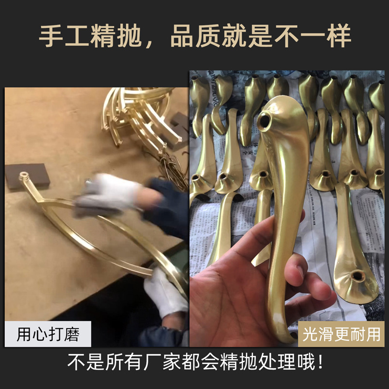 美式乡村简约客厅灯轻奢大气现代餐厅卧室布艺船舵全铜吊灯批发|undefined
