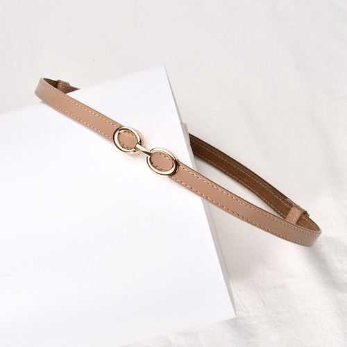 Manufacturer wholesale belt women's belt casual all-match dress thin belt women's pull genuine leather women's small belt