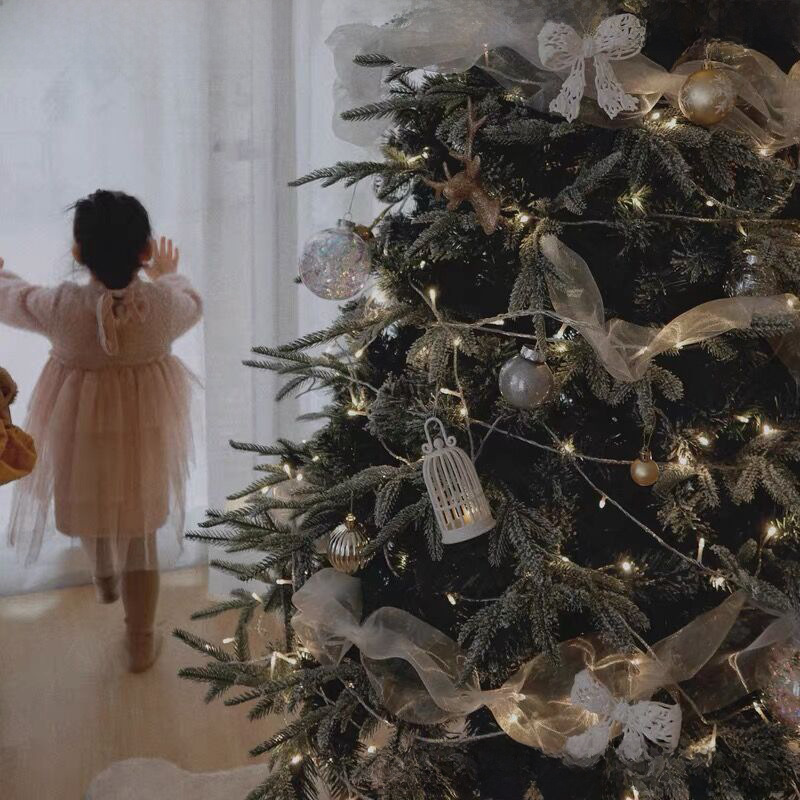 Shao Xue Christmas Tree and Crystal Simulation Falling Snow…