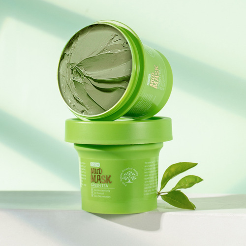 FENYI Fenyi Green Tea Mask Clay 100g Kaolin Cleansing Moisturizing Hydrating Pore-Soothing Topical Skincare