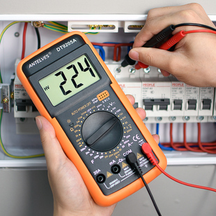 Dt9205A Multimeter Digital High-Precision Intelligent Anti-Burn Multi-Function Digital Digital Display Meter Repair Electrician