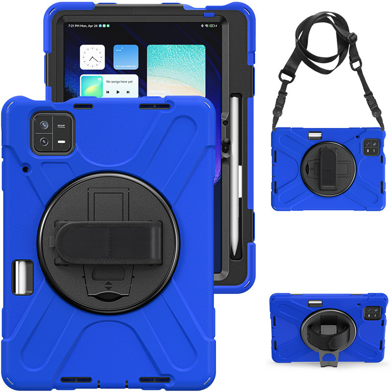Suitable for Xiaomi Pad6 Pirate King color silicone tablet cover Mi Pad6 Pro strap PC rotating bracket shell