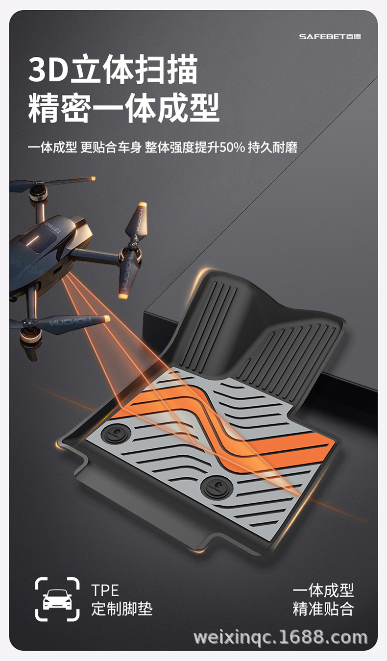 Suitable for the 2026 New Model Ledao L90 L80 L60, Special Colorful Tpe Car Floor Mats and Trunk Mats