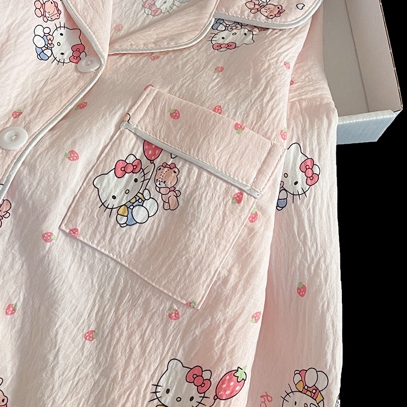 儿童睡衣女童春秋款云朵棉长袖套装中大童公主女孩家居服套装|undefined