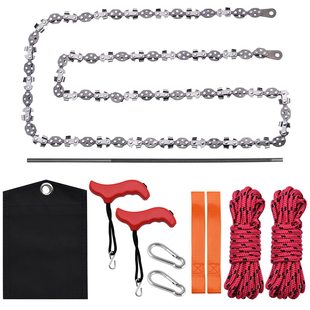 Outdoor zipper saw suit garden aerial tree pruning logging chain saw 53Inch 68 knife two-way cutter head