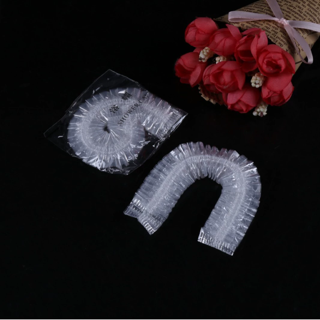 Оптовые поставки одноразовых шапочек для душа от производителя: полосатые, водонепроницаемые, утолщенные, в индивидуальной упаковке. Качество для индивидуального заказа.