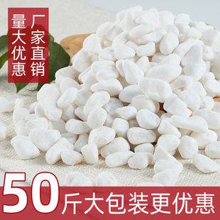 25kg White Stone Large Pebbles Washed Stone Courtyard Paving Garden Potted Fish Tank Decoration White Stones
