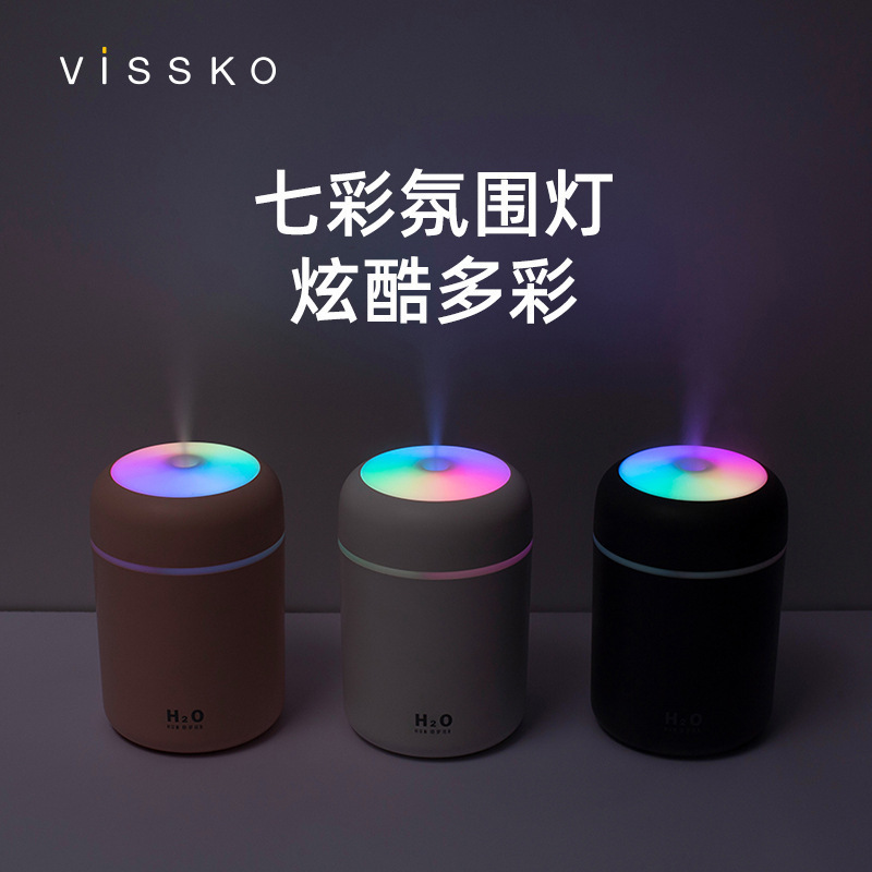 迷你礼品车载加湿器usb灯创意跨境空气加湿器七彩杯补水炫彩新款|undefined