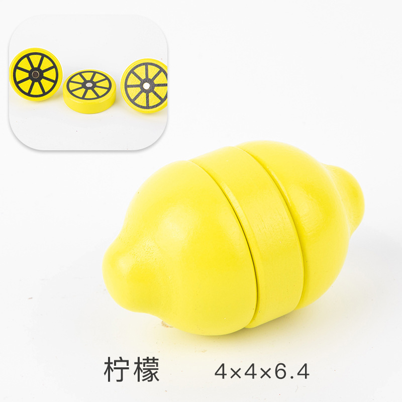 Los niños juegan casa cocina juguetes madera magnética verduras y frutas cortar madera frutas y verduras a granel traje al por mayor