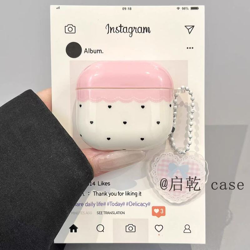 Korean Style Niche Cartoon Polka Dots Suitable for Apple Airpodspro 3Rd Generation Bluetooth Headphone Shell 2Nd Generation Protective Cover 4Th Generation Korean Style Niche Cartoon Polka Dots Suitable for Apple Airpodspro 3Rd Generation Bluetooth Headphone Shell 2Nd Generation Protective Cover 4Th Generation