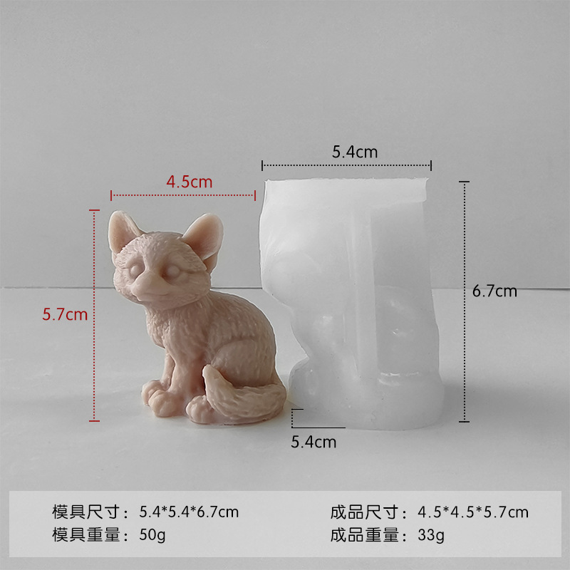 Jiahuimei cachorro enojado vela molde de silicona DIY hecho a mano epoxi animal cachorro enojado molde de yeso