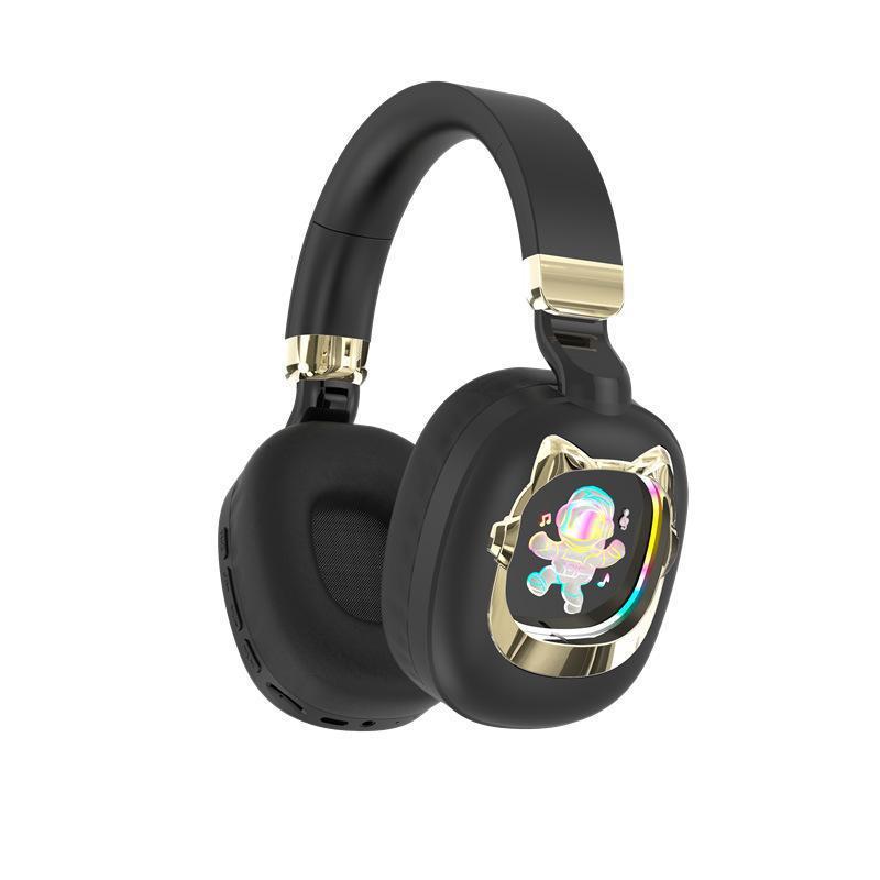 工場の新しいアイデアアニメ猫宇宙室ヘッドセットbluetoothヘッドセット無線ヘッドセットST863Aかわいいモデル|undefined