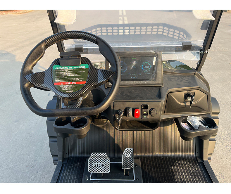 4-Seater Electric Sightseeing Car for Tourist Areas, Parks, Real Estate Properties, and Property Patrols; Electric Golf Cart; Shuttle Bus