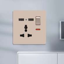 Ӣ���_�P�����۰�Ӣʽ����һ�_13A�����๦�����USB�����_�P���