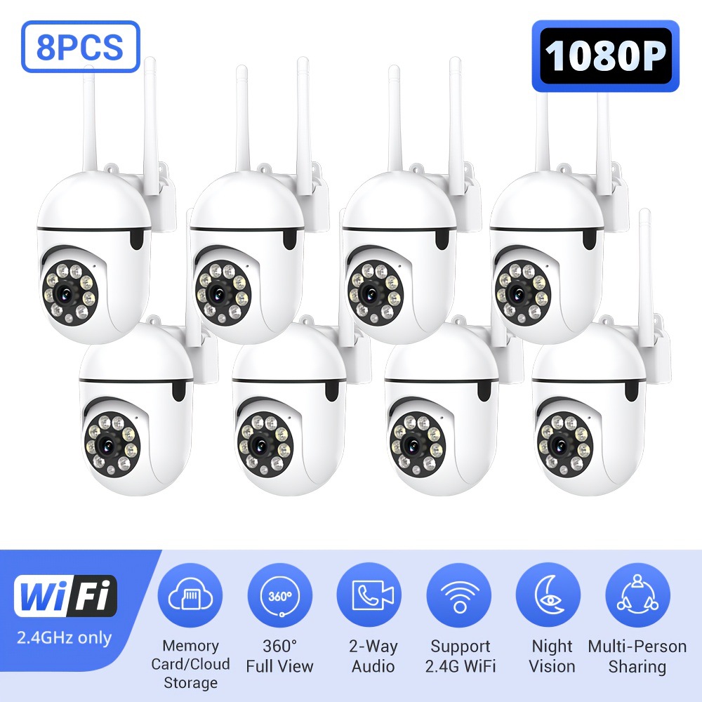 1080P hd Wires Security Camera con Color Night Vision 2