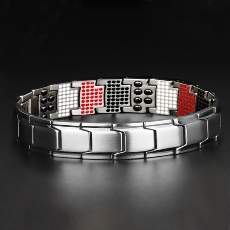 1 Piece Fashion Geometric Alloy Enamel Inlay Magnet Unisex Bracelets display picture 4