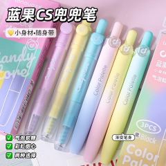 ブルーフルーツポケットペン高価値バブルグミポケットペン cs 速乾性 0.5 ミリメートルポータブルオフィスブラシ署名ペン