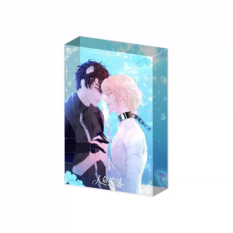 亚克力生日砖UV印刷动漫卡通桌面摆件夹层亚克力流沙麻将加工