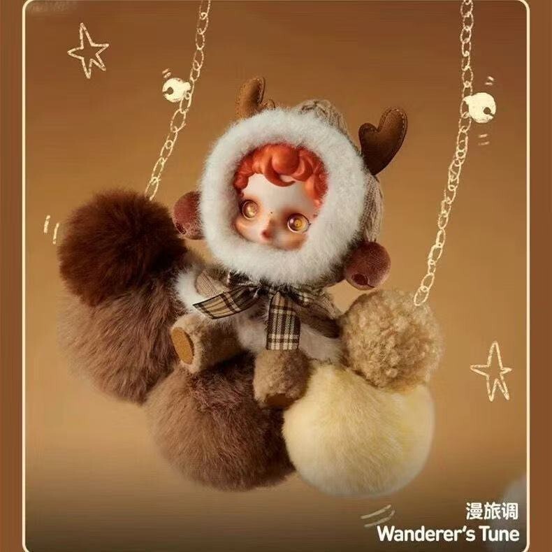 冬日乐章系列潮玩盲盒SKULLPANDA毛绒公仔SP系列搪胶毛绒玩偶挂件|undefined
