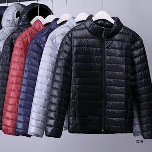 Lightweight cotton-padded coat men's winter 2022 new short off-season men's winter warm cotton-padded coat hooded