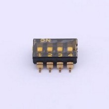 YDC04LS2 ���뿪�� 4λ��Ƭ�Ͳ�����Ĥ,��ɫ2.54MM���뿪�� SMD-8