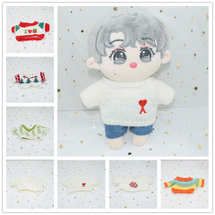Fuzzy doll clothes pants 20cm celebrity doll knitted top celebrity doll accessories toy clothes