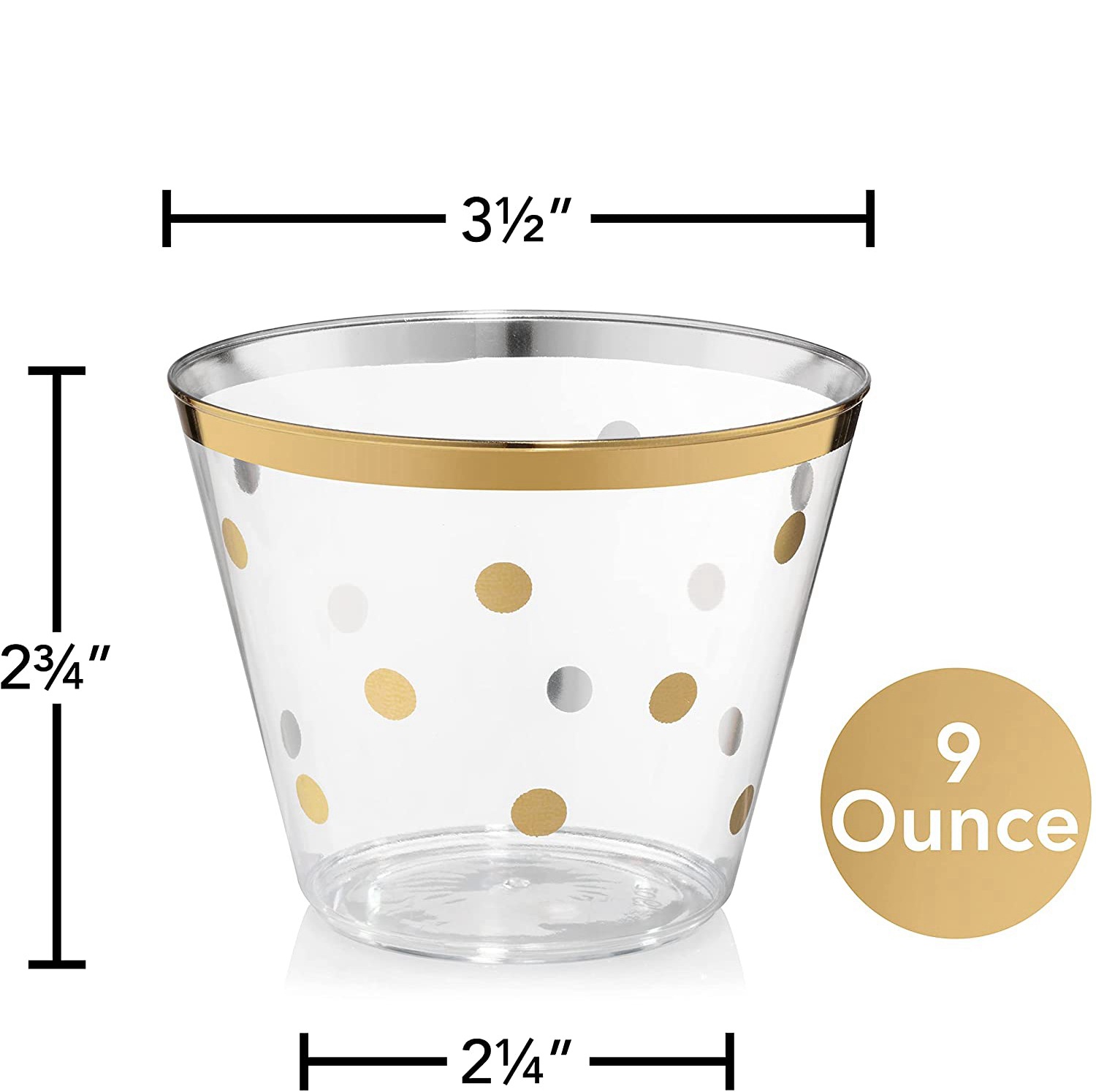 9oz punto desechable taza de agua taza de postre taza mousse taza vino vidrio polvo de plata whisky taza de plástico taza de jugo image 7