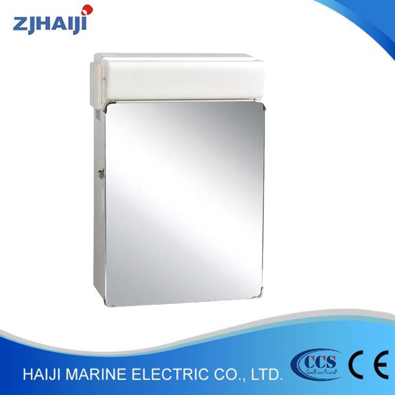 厂家供应  1*8W船用荧光镜面箱灯 CBD17-G 船用灯 船舶照明灯