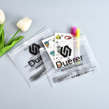 饰品服装收纳袋 磨砂透明PVC拉链袋印刷包装袋现货防水便携自封袋