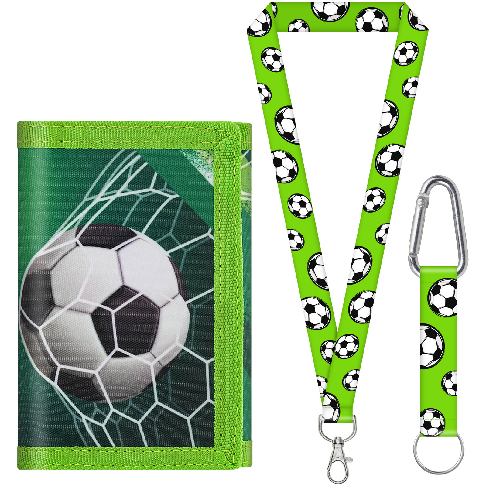 Amazon Cross-Border Best-Selling Football Model 70% off Wallet Lanyard, Youth Card Holder Coin Purse