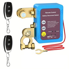 人気自動車バッテリー負極遮断器12V24V損失防止電気漏電保護リモコン知能遮断器