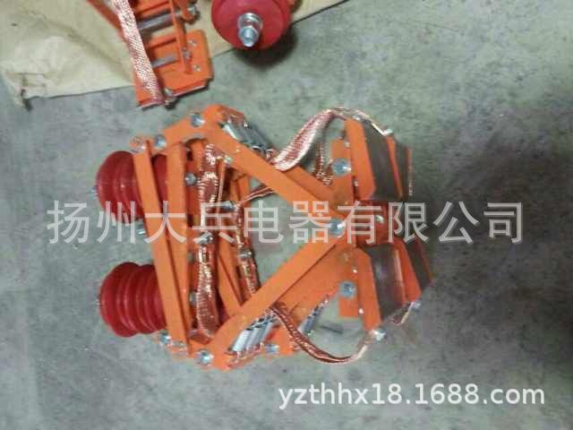 顶压刚体集电器，钢体滑触线碳刷 JGHT-2100T，侧滑钢体集电器
