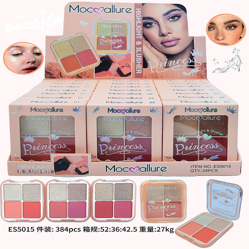 Mocoallure nueva paleta de sombras de ojos multicolor transfronterizo de comercio exterior, rubor mate nacarado, sombra de ojos de alto brillo, maquillaje de Yiwu
