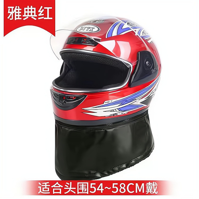 Casco de coche eléctrico masculino casco de coche de batería mujer otoño invierno casco completo calentamiento medio casco masculino todo el sentido