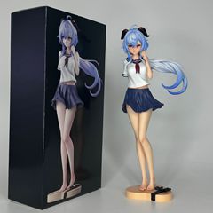 美少女校服制服手办 jk甘雨-光腿款 天使二次元 动漫周边桌面摆件