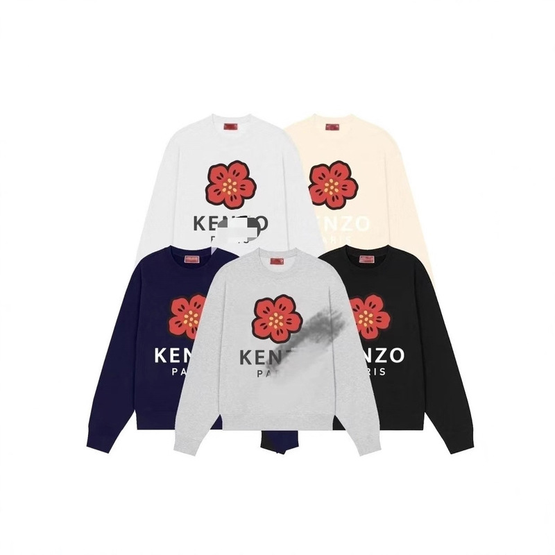 2025 New Style Begonia Flower Printed Round Neck Sweatshirt for Men and Women, Loose Couple Trendy Brand Autumn and Winter Long-Sleeved Tops 2025 New Style Begonia Flower Printed Round Neck Sweatshirt for Men and Women, Loose Couple Trendy Brand Autumn and Winter Long-Sleeved Tops