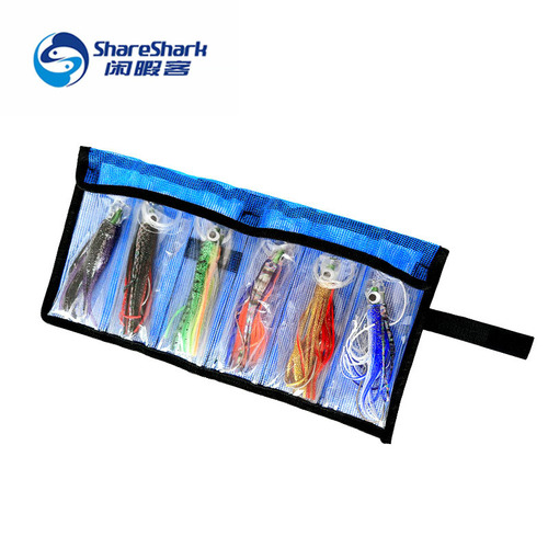 16cm/25cm trolling boat fishing tuna squid octopus soft bait sea fishing with hook